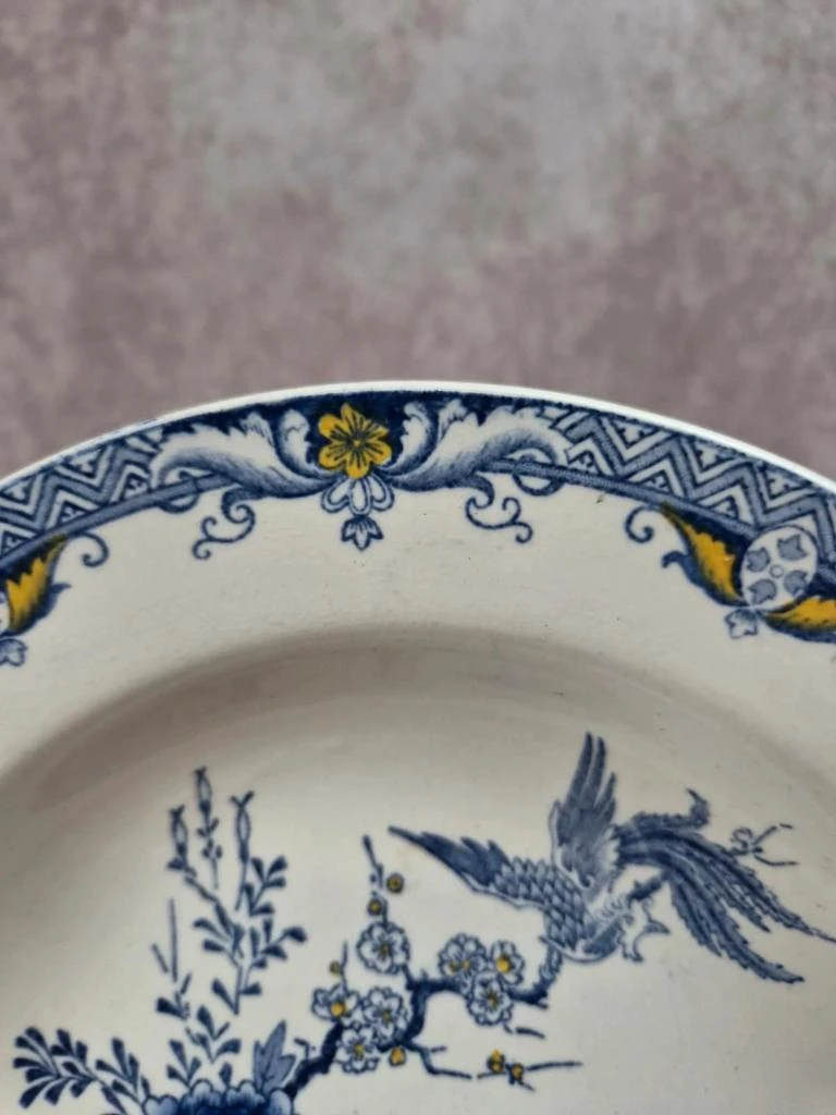 Deep plate Terre de Fer Creil & Montereau Kyoto, polychrome – photo 3